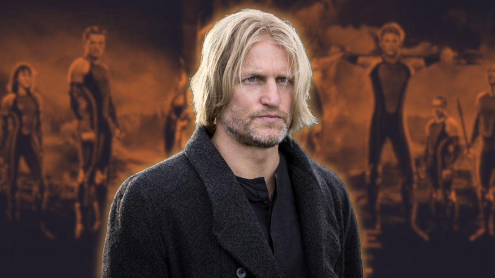 Woody Harrelson as Haymitch Abernathy in The Hunger Games Catching Fire.