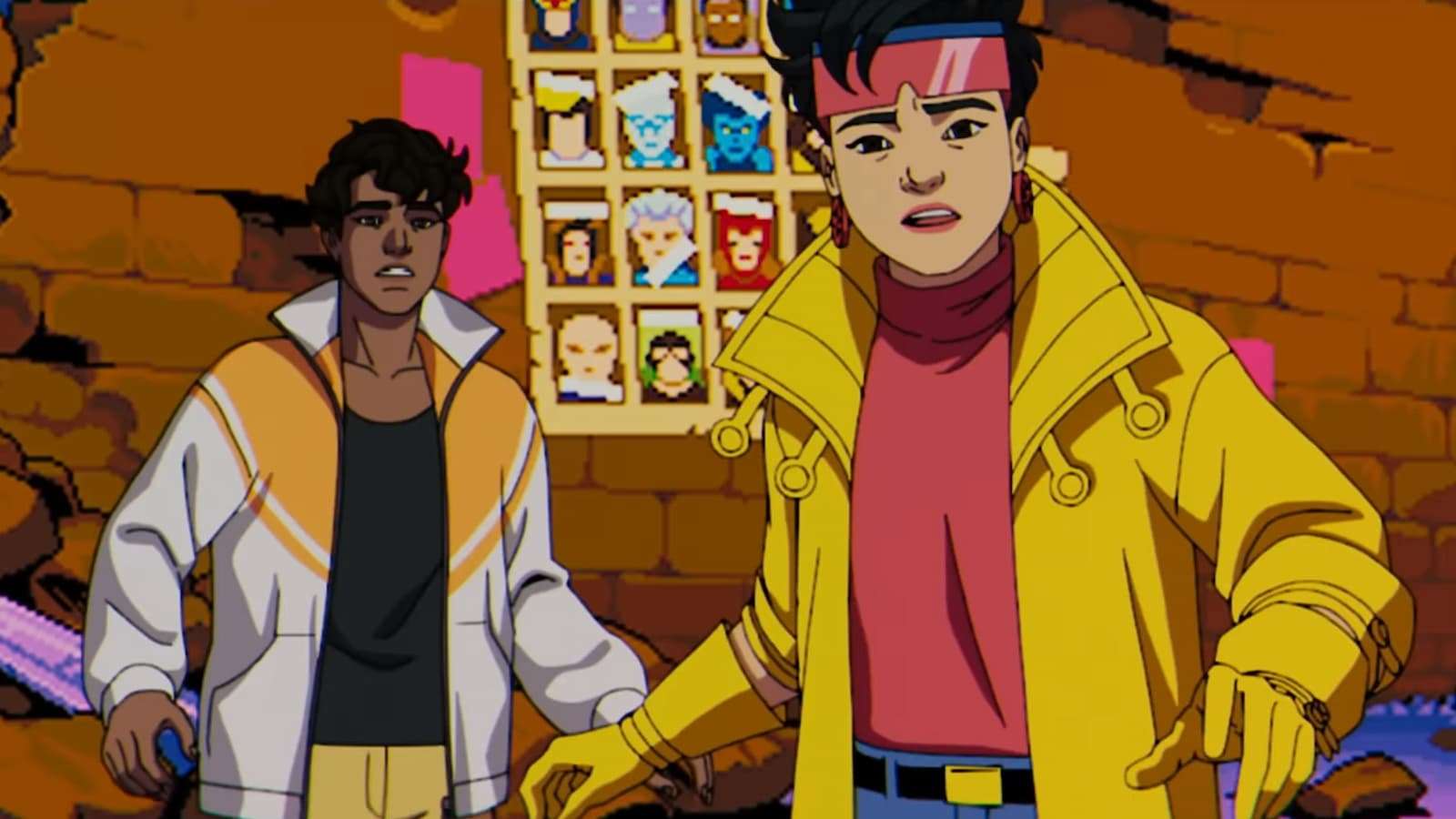Jubilee and Sunspot X-Men '97 arcade game