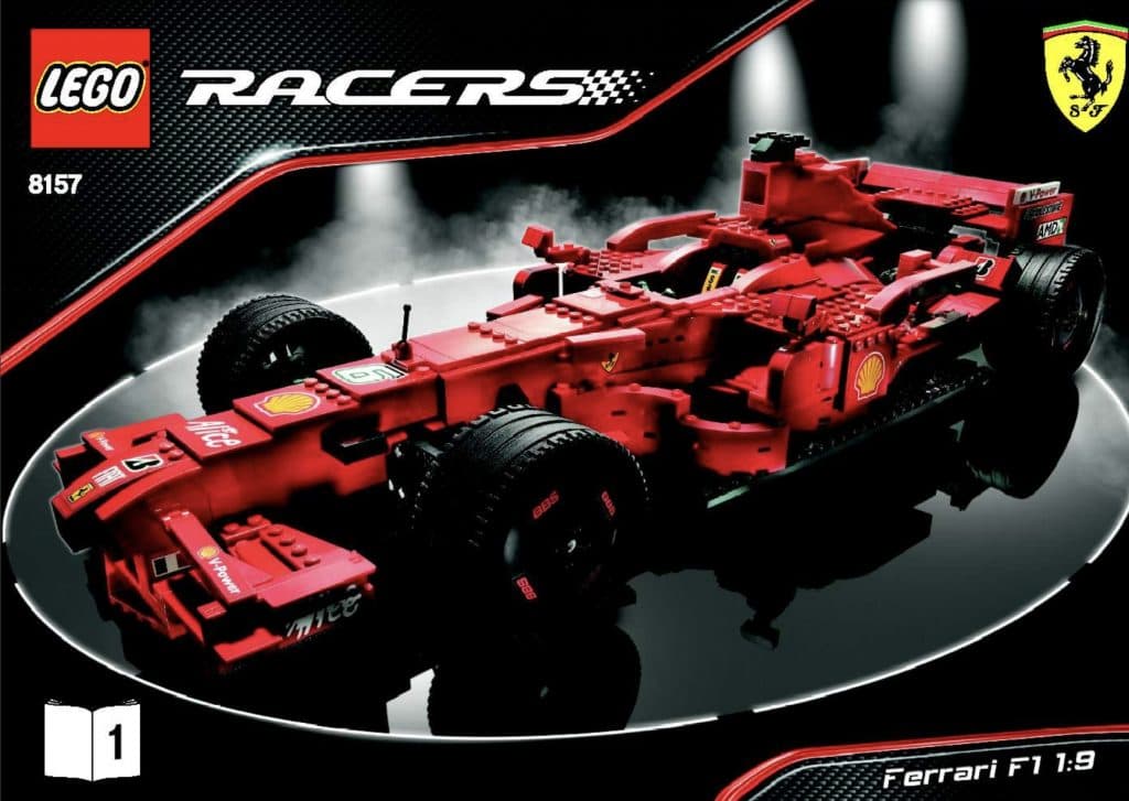 The LEGO Racers Ferrari F1 1:9 set
