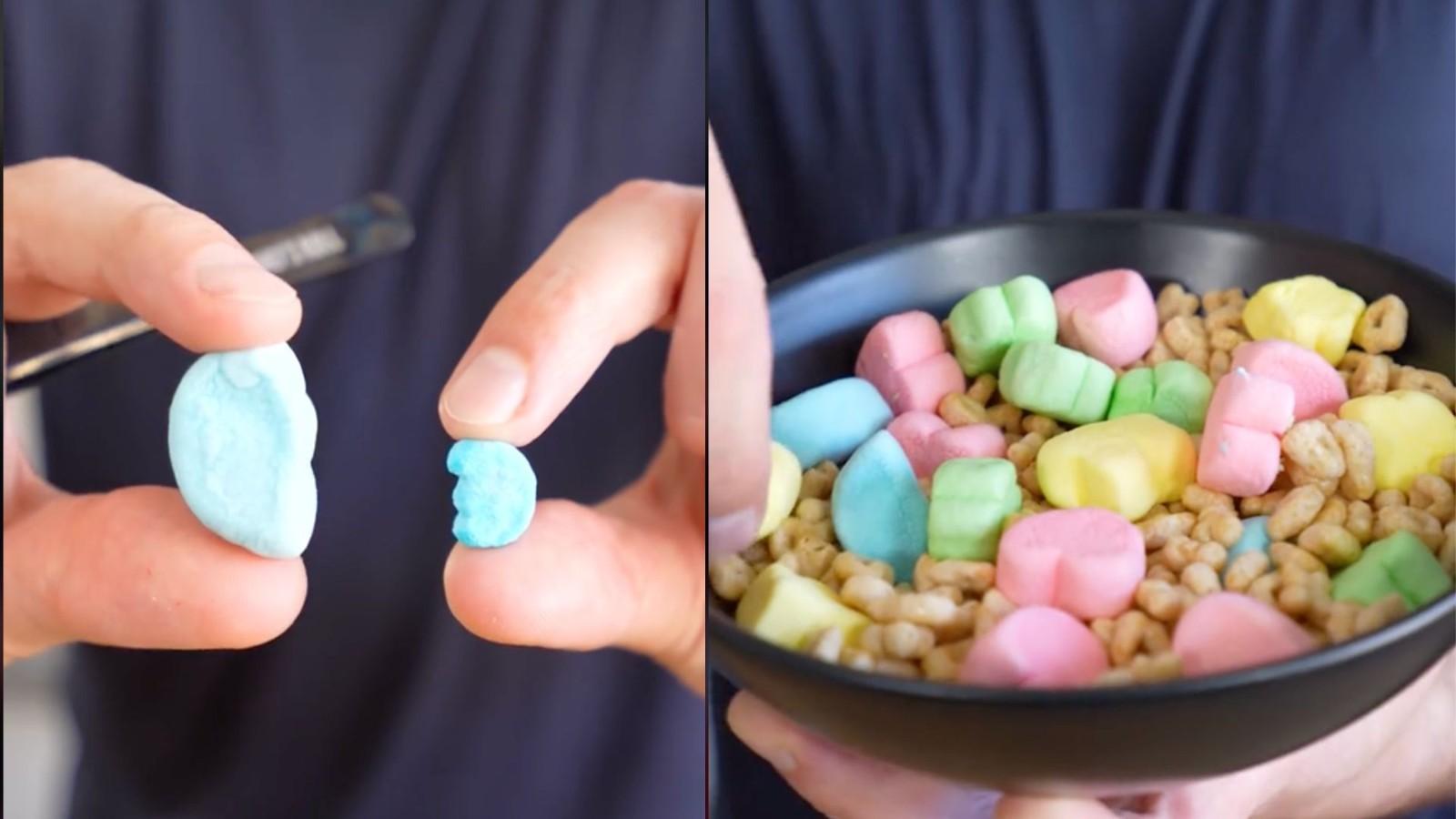 A photo of lucky charms marshmallows