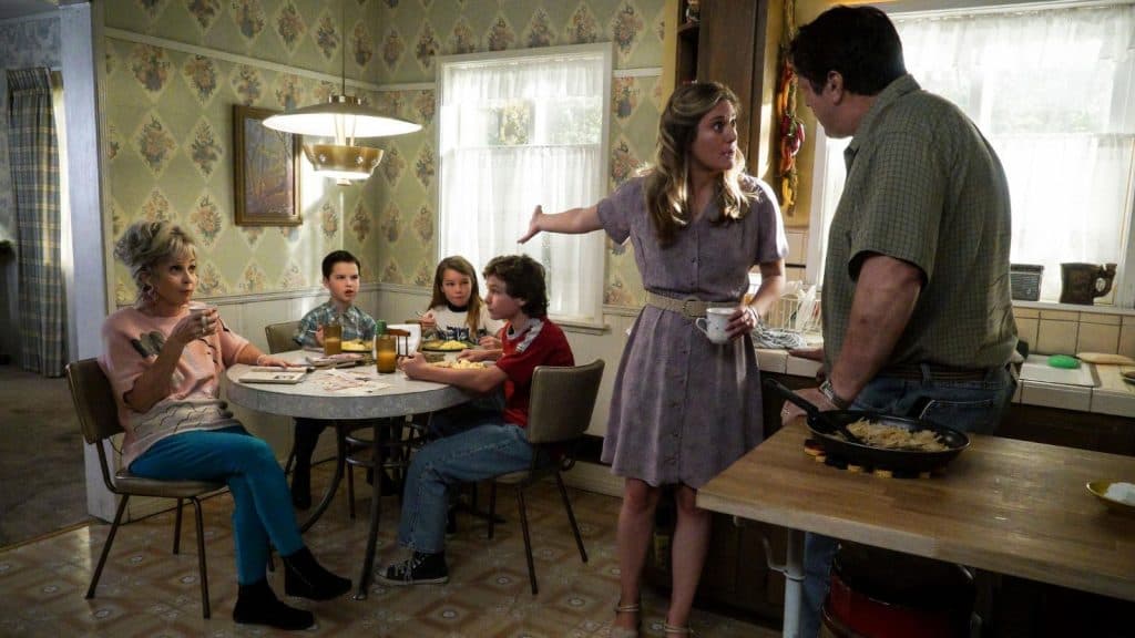 The Cooper family in Young Sheldon