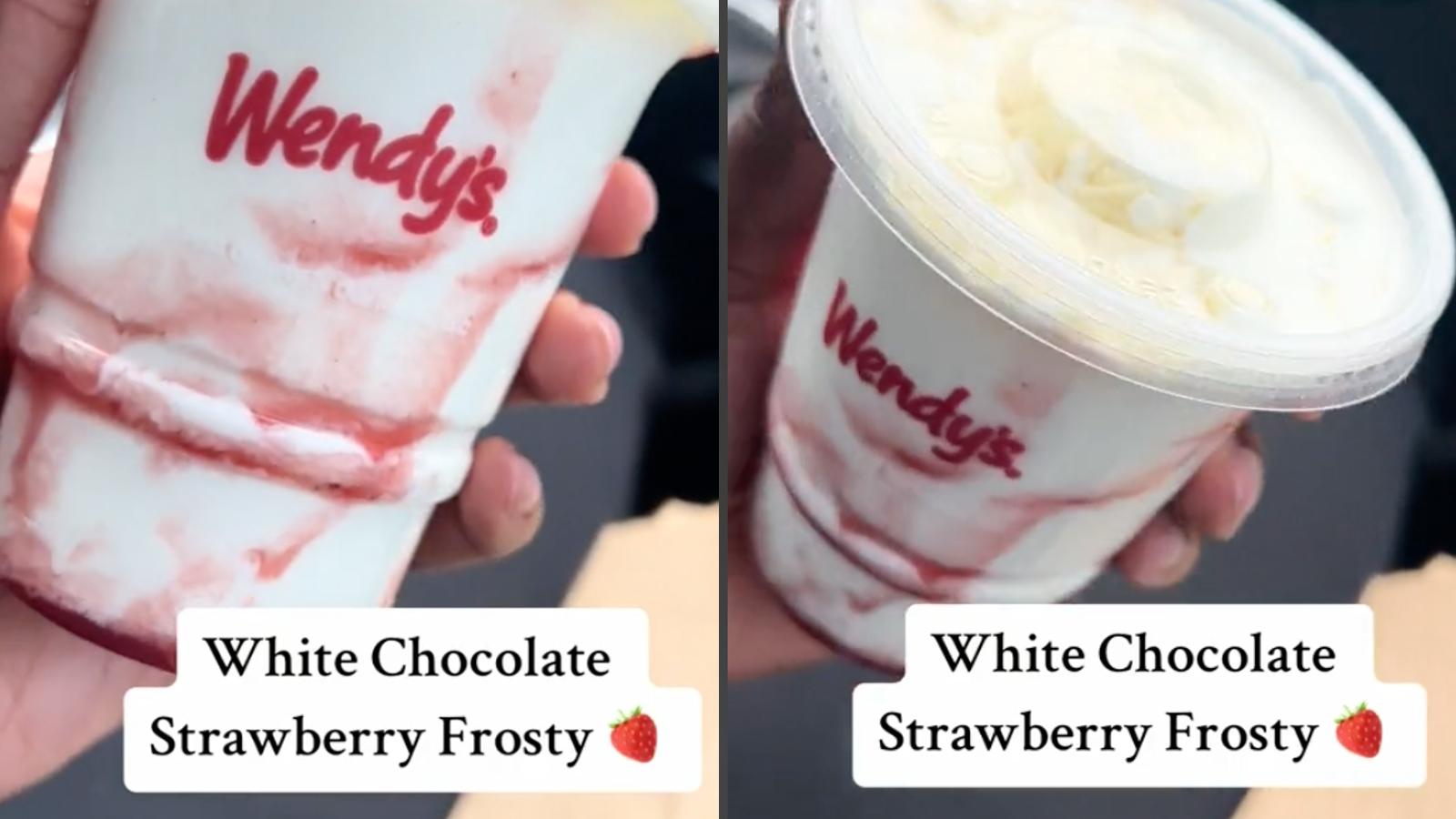 Wendy's Strawberry frosty