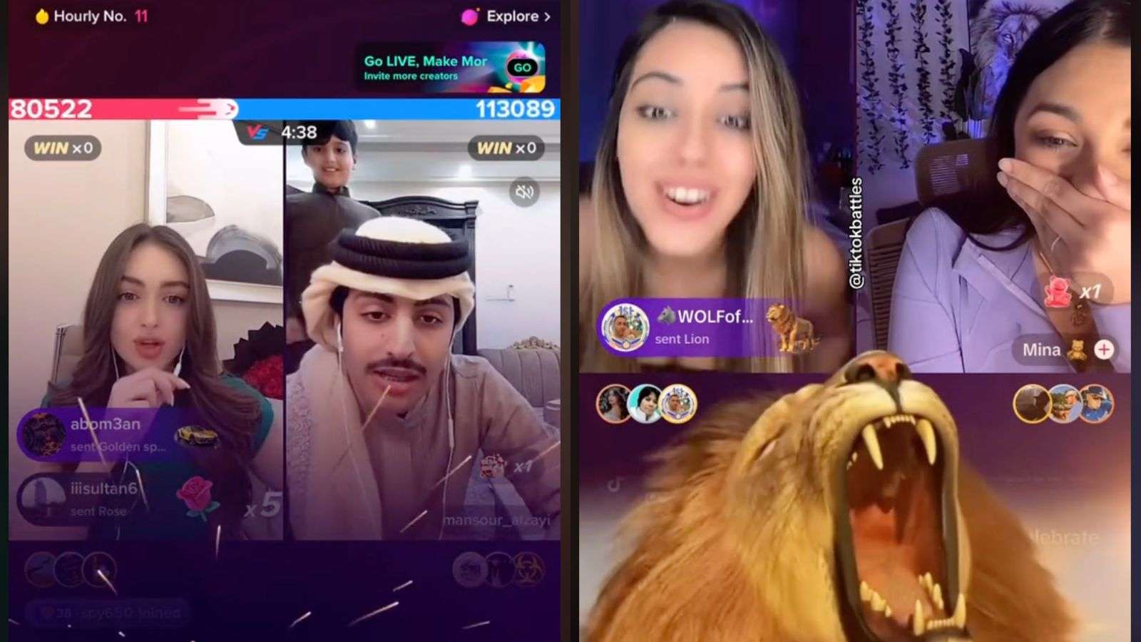 TikTok users are freaking out over live battles