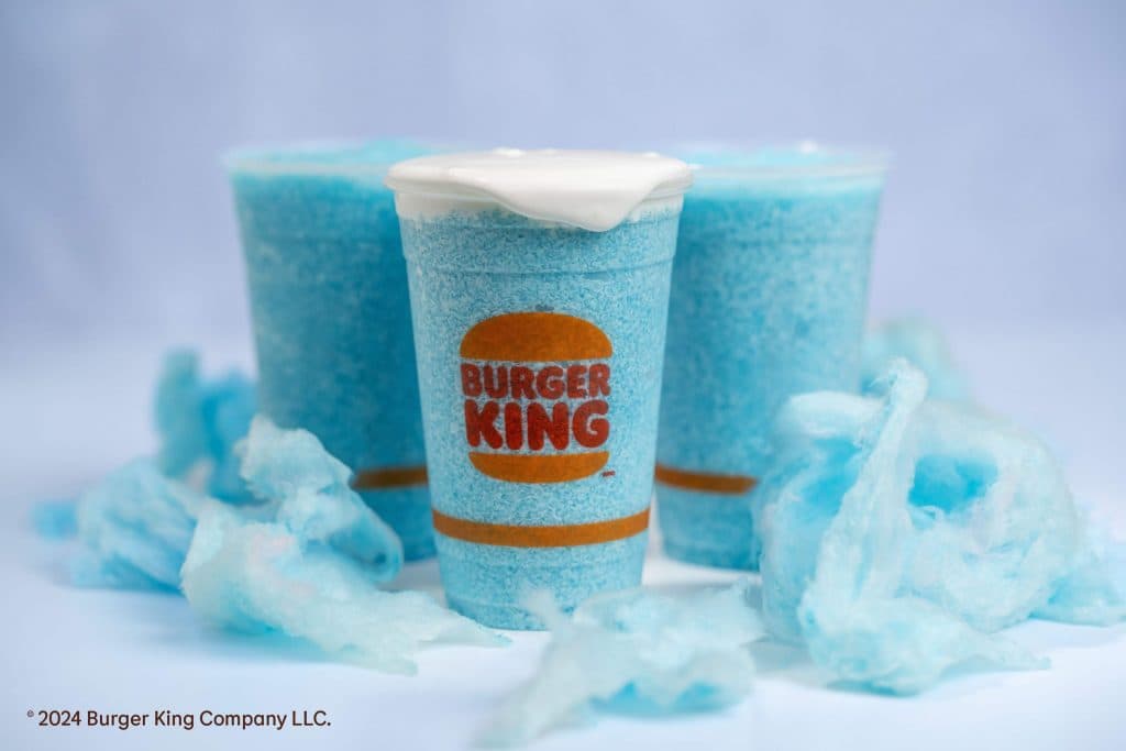 Burger King frozen cotton candy drink