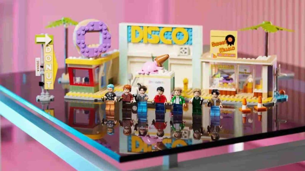 LEGO's recreation of BTS's Dynamite music video