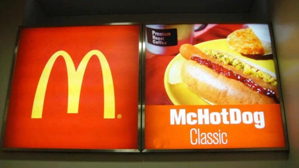 The McDonald's hot dog