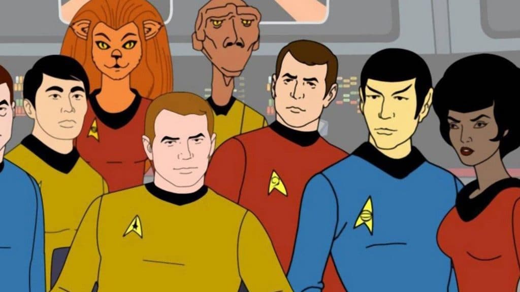 The cast of the Star Trek Animated series