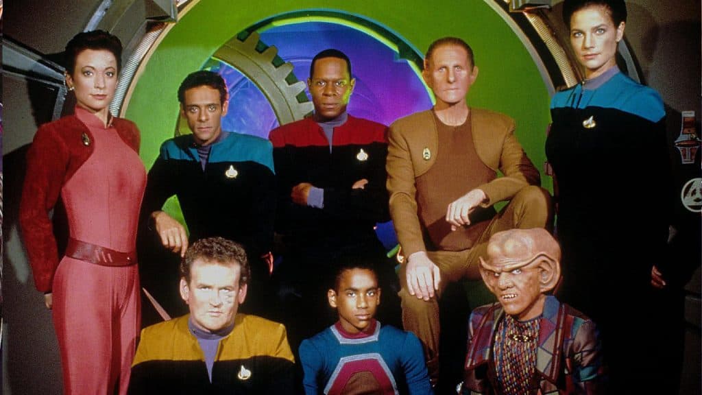 The cast of Deep Space Nine