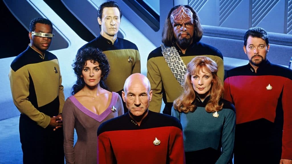 The cast of Star Trek: The Next Generation