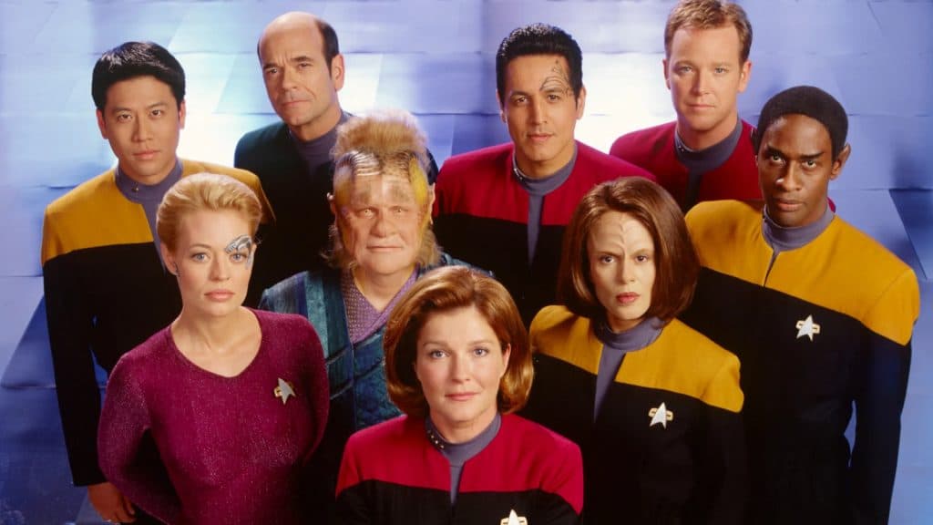 The cast of Star Trek: Voyager