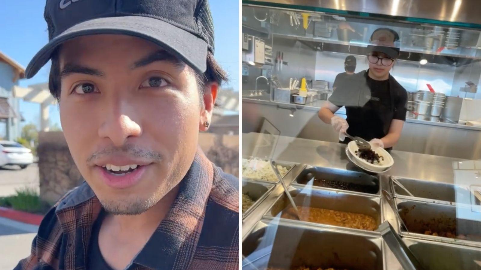 Chipotle customer shares viral $3 burrito hack