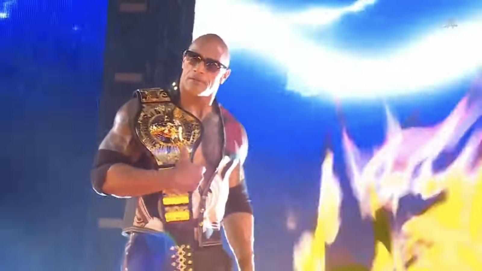 The Rock threatened to fire a WWE referee during his Wrestlemania 40 match