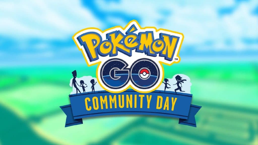 Text reads Pokemon Go Community Day