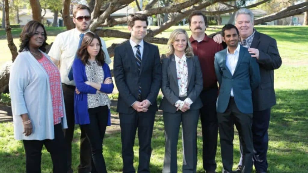 The cast of Parks and Rec