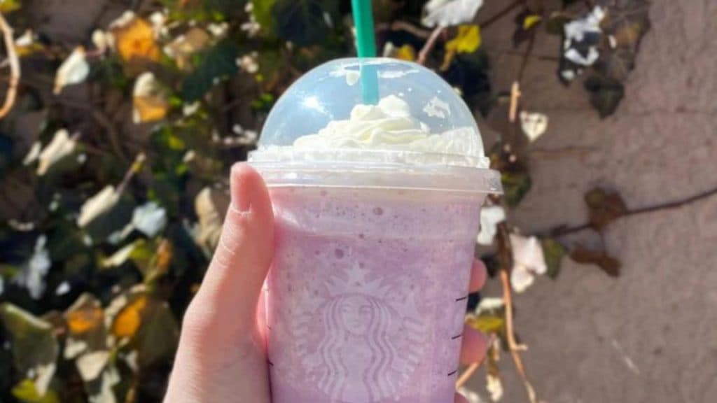 Starbucks lavender frappuccino