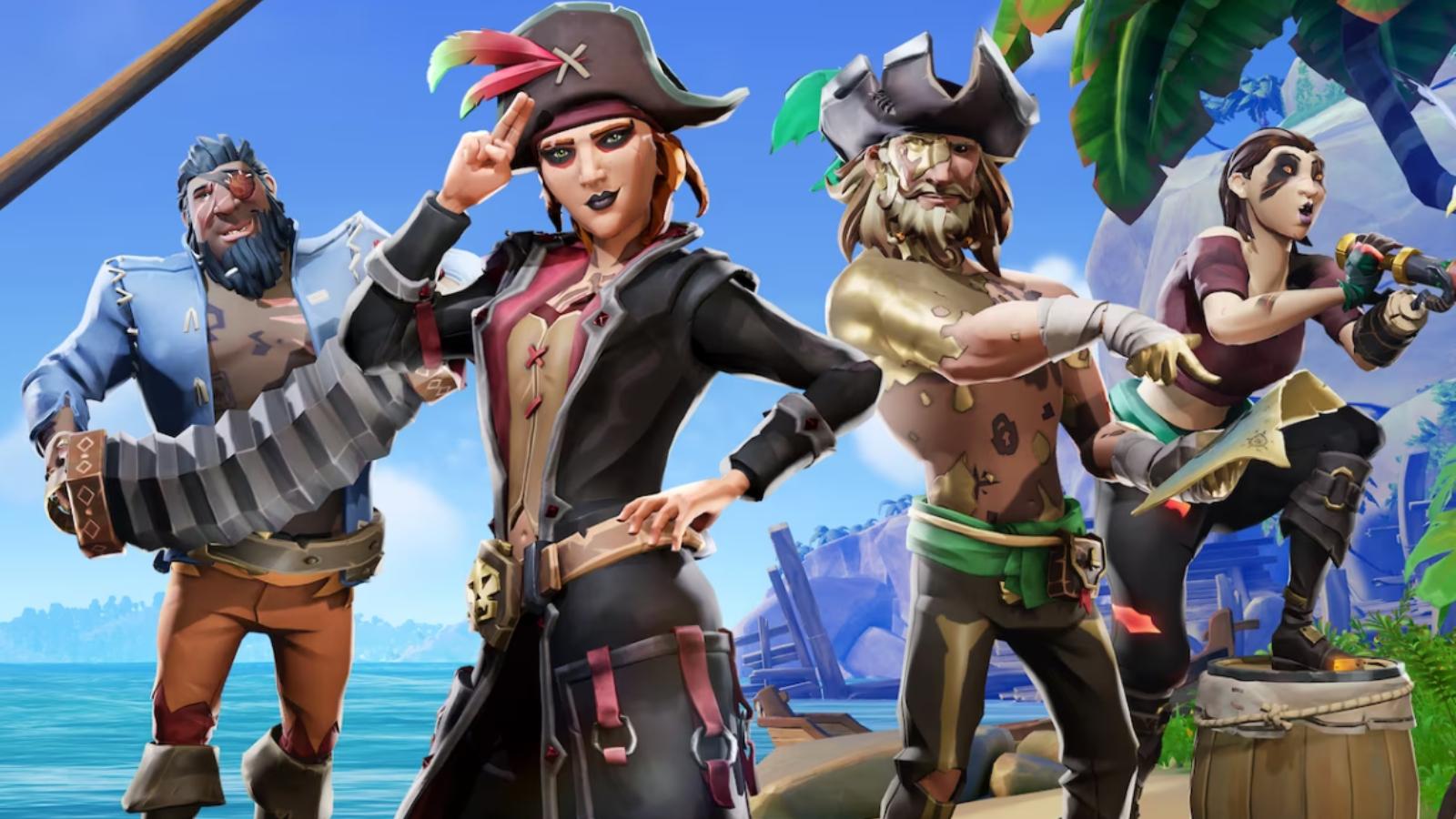 an image of some characters from Sea of Thieves