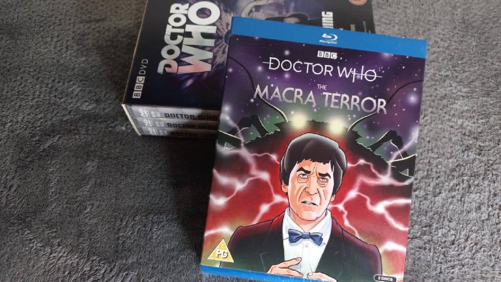Dr Who DVDs, featuring 'lost episode' The Macra Terror