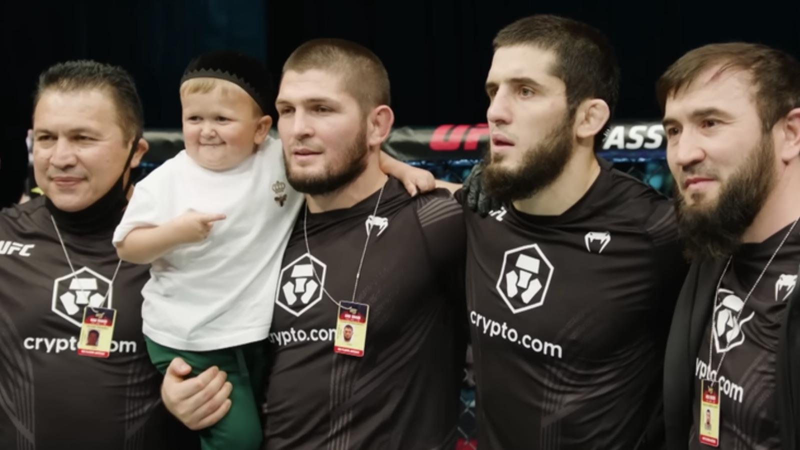 Is Hasbulla related to former UFC champion Khabib Nurmagomedov?