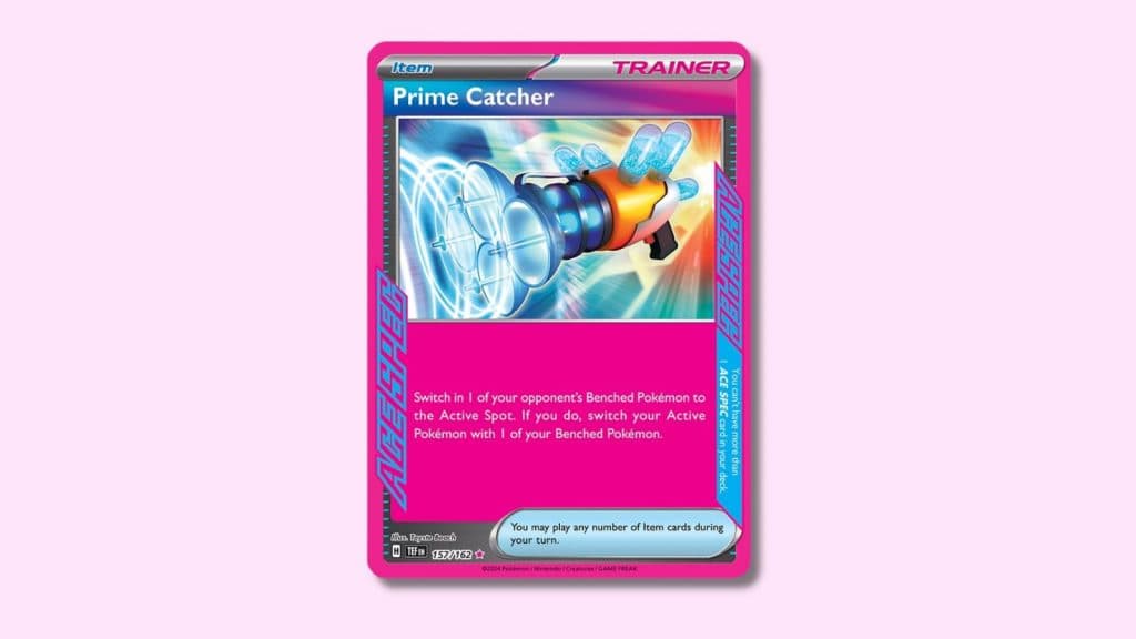 Prime Catcher (157/162) Pokemon card.