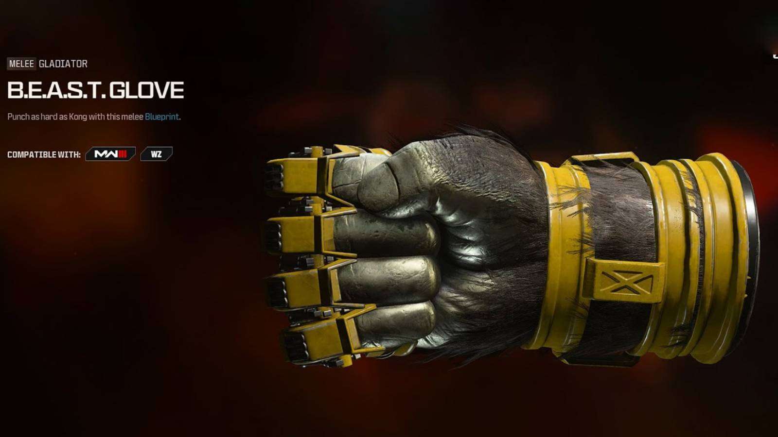 MW3 Kong B.E.A.S.T. Glove
