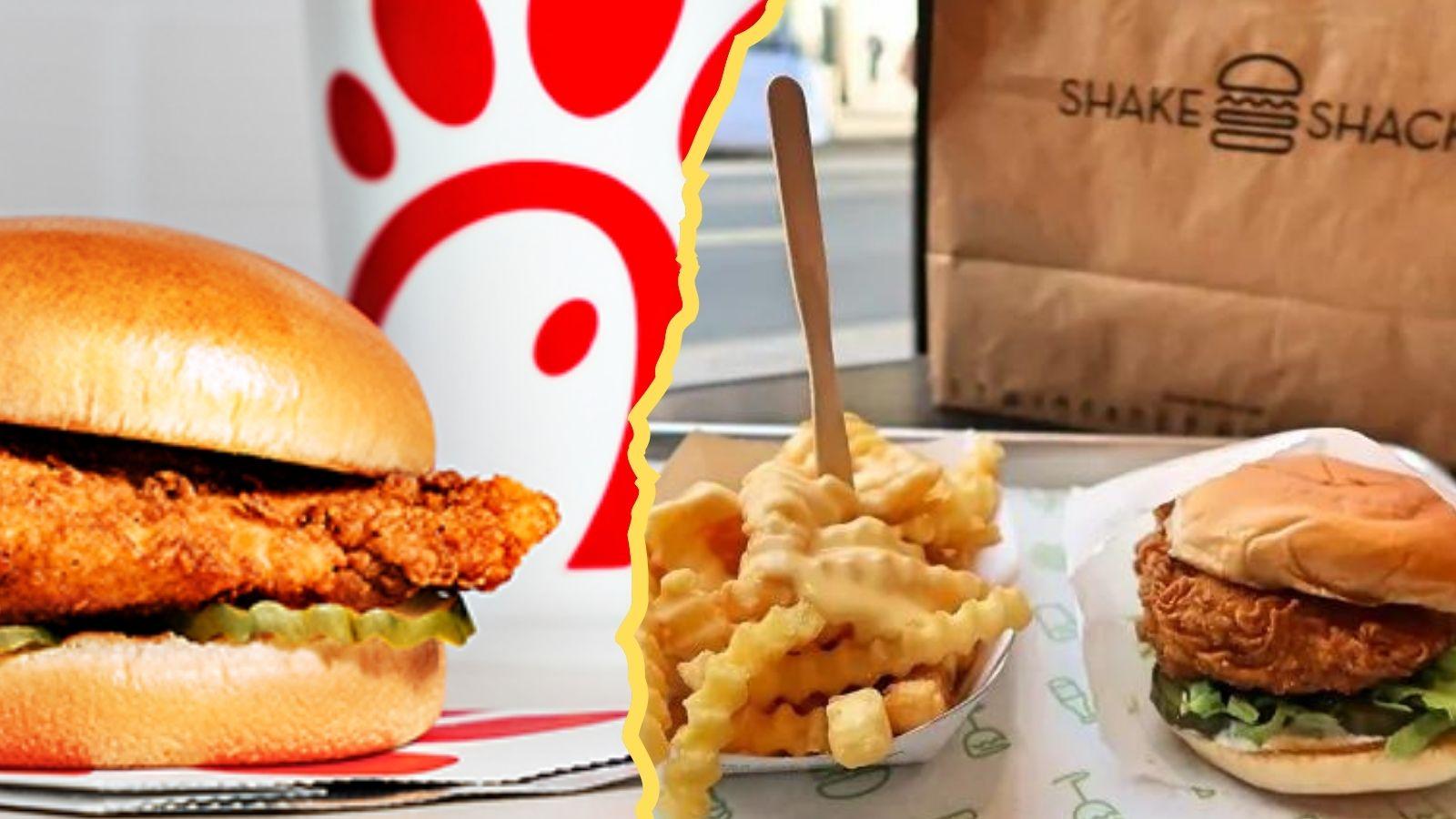 Chick fil and Shake Shack