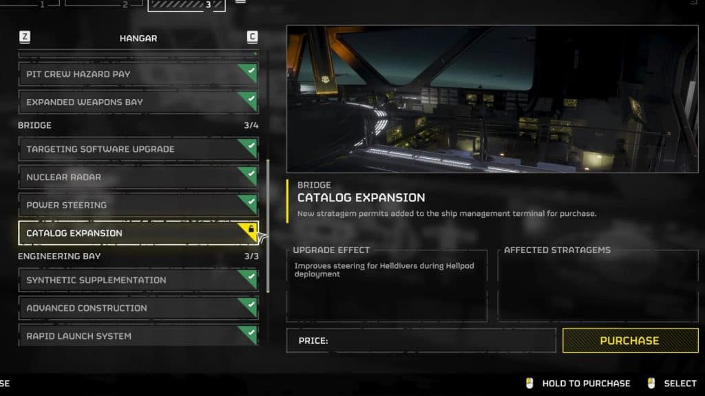 an image of Catalog Expansion in Helldivers 2
