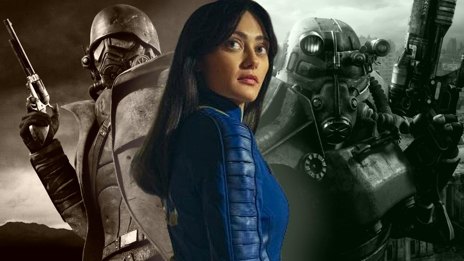 Ella Purnell in the Fallout TV show, plus stills from New Vegas and 3