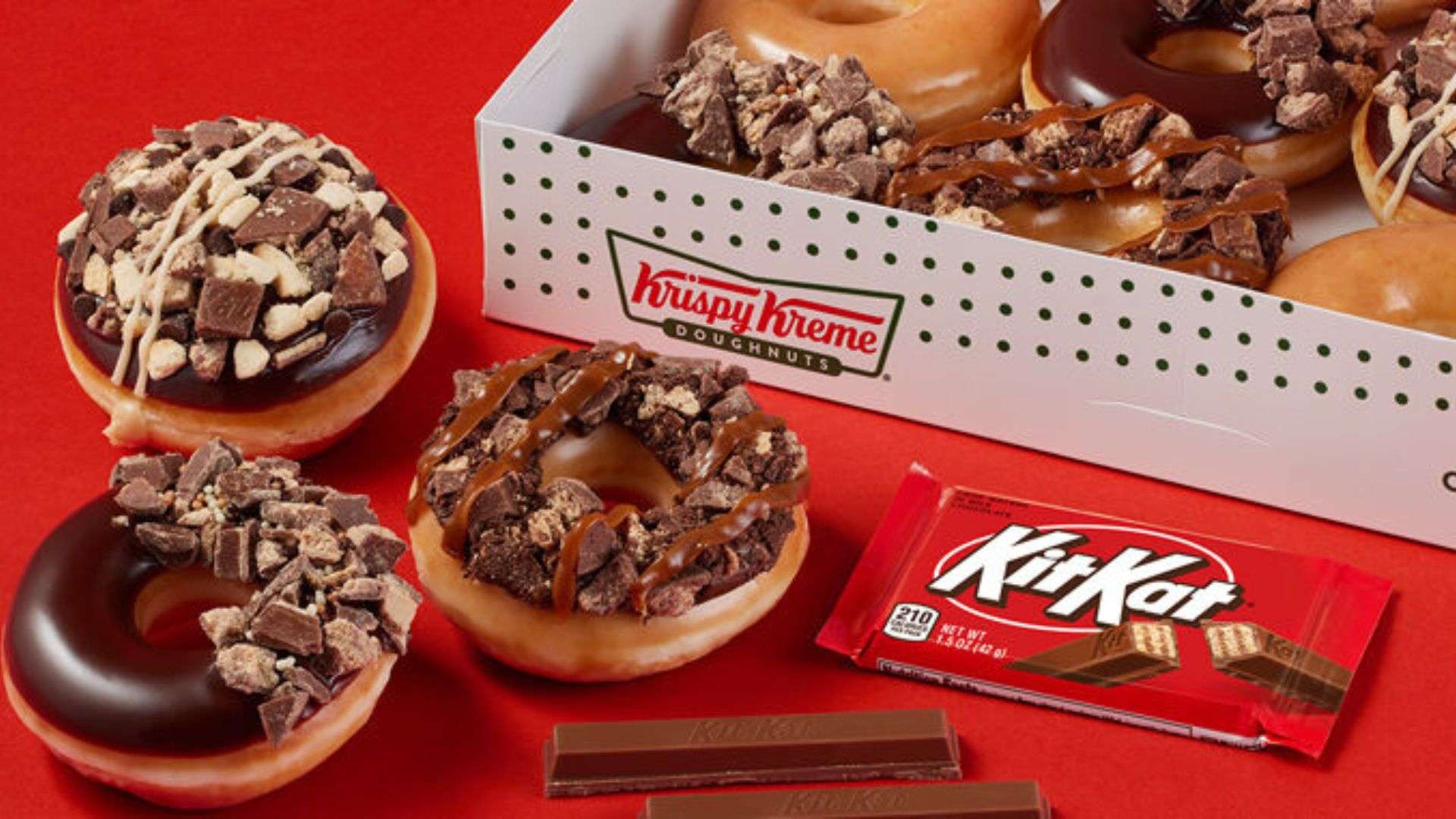 Krispy Kreme Kit Kat donuts
