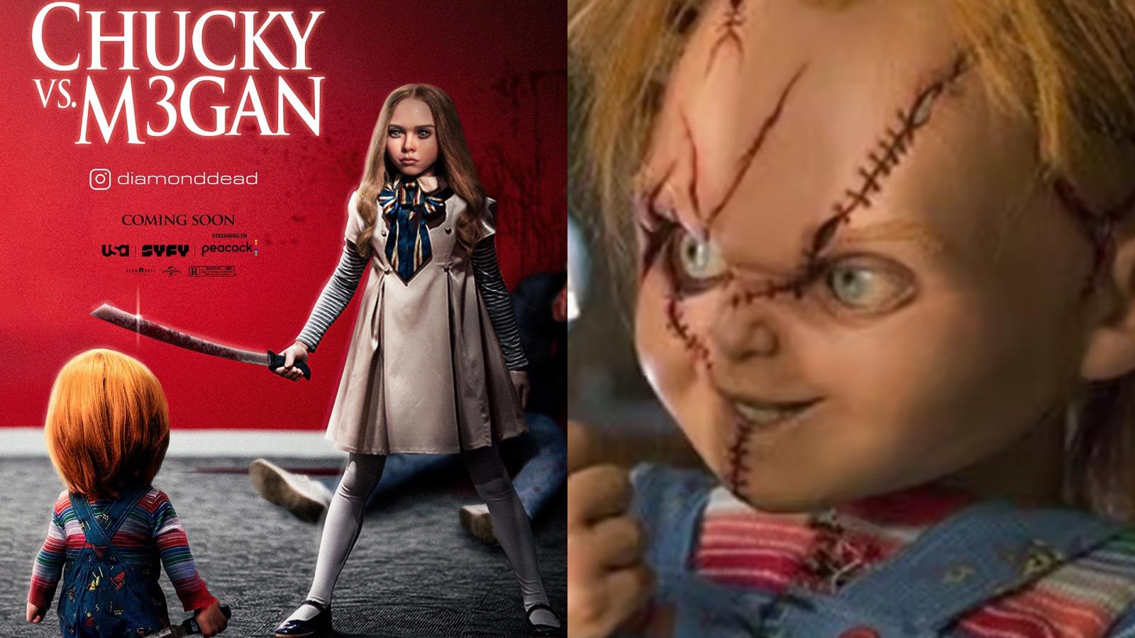 m3gan vs chucky movie poster