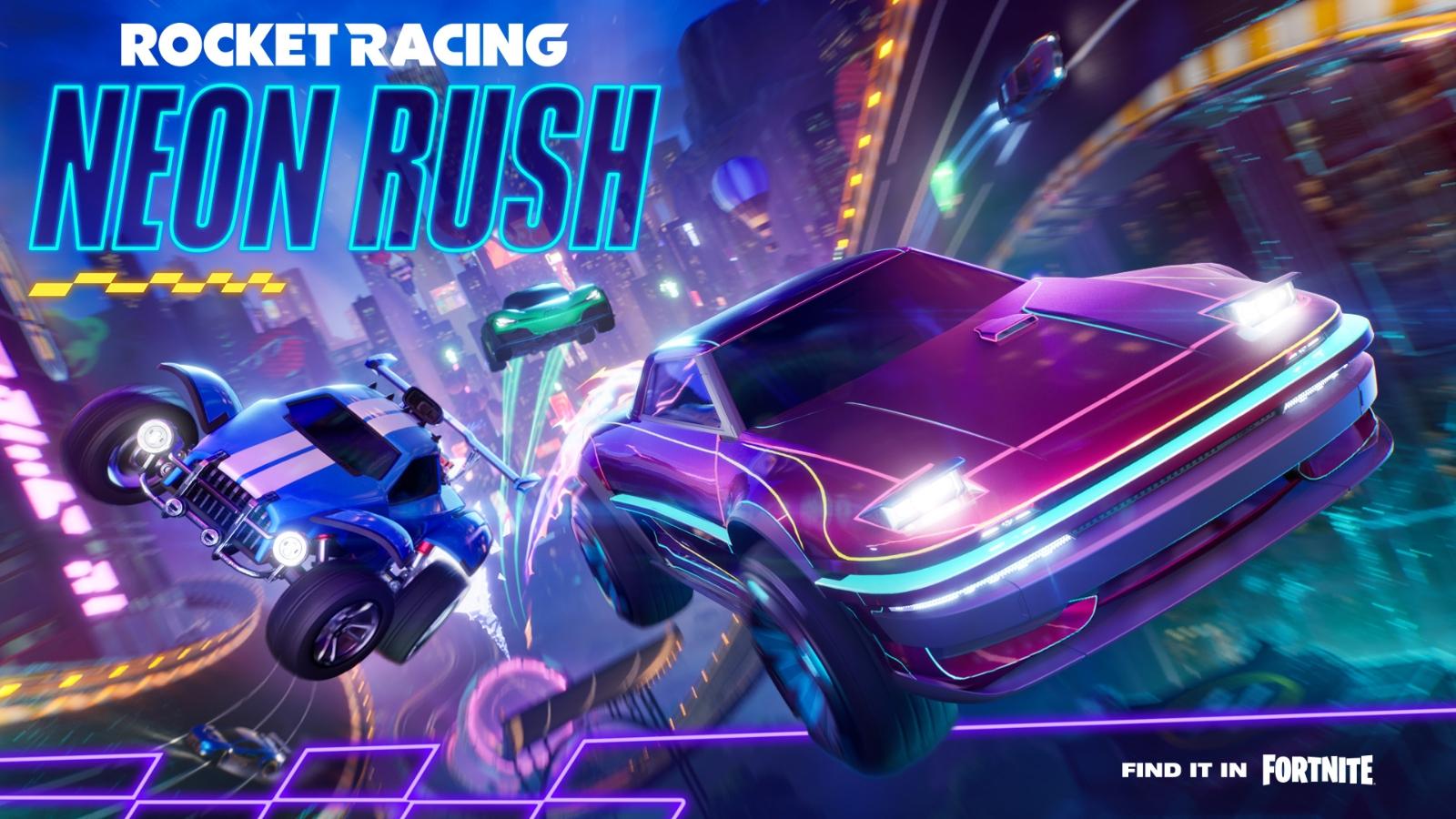 Fortnite Neon Rush Rocket Racing cover