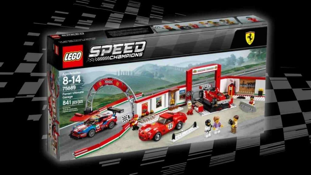 The LEGO Speed Champions Ferrari Ultimate Garage set