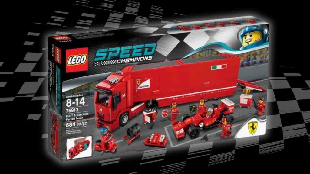 The LEGO Speed Champions F14 T & Scuderia Ferrari Truck set