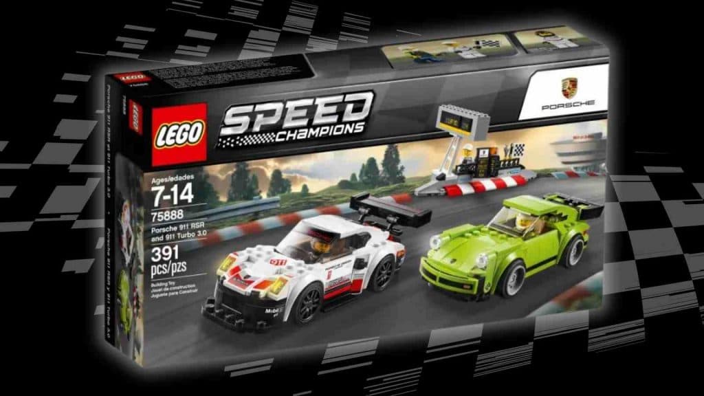 The LEGO Speed Champions Porsche 911 RSR and 911 Turbo 3.0 set