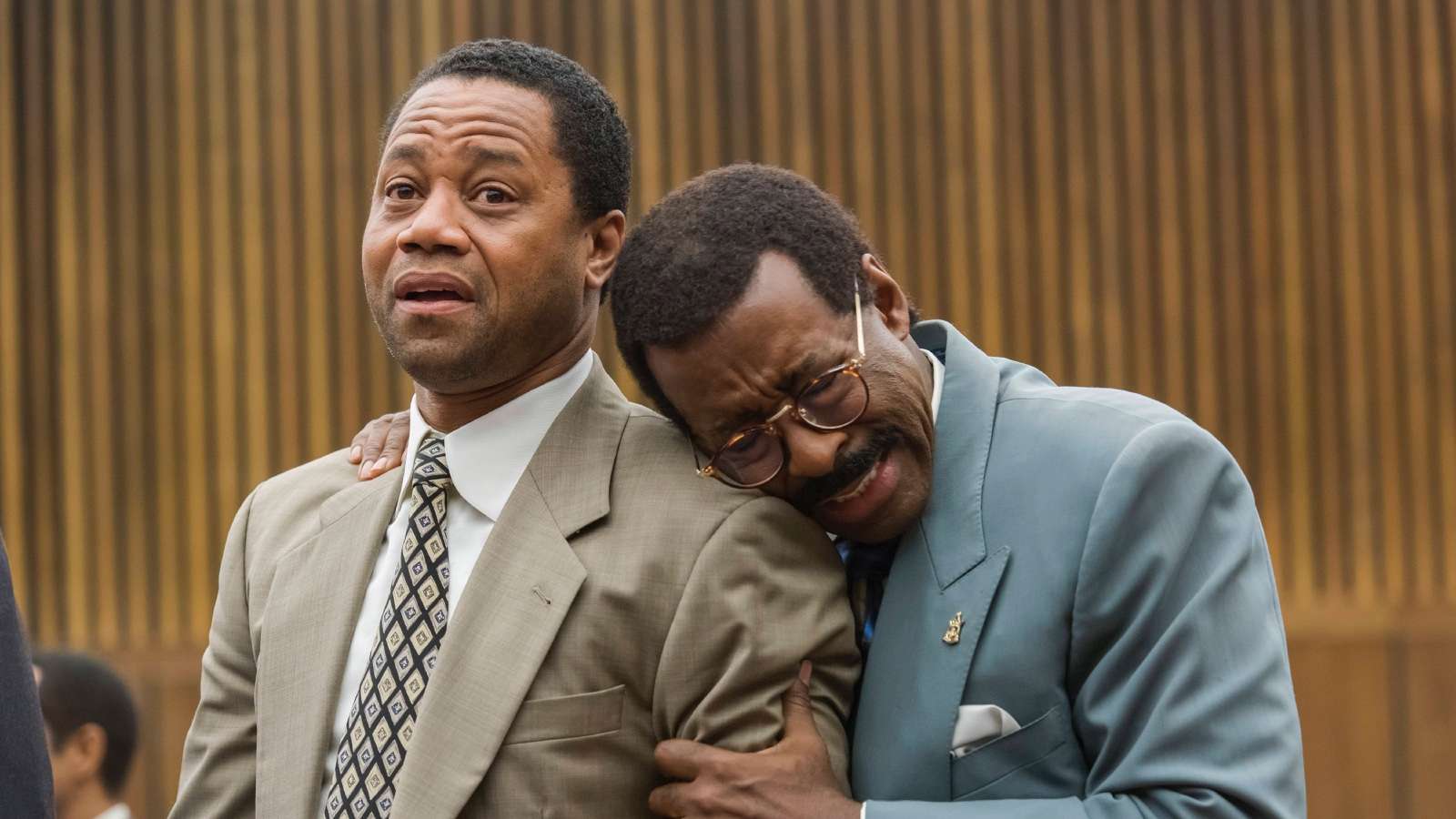 Cuba Gooding Jr. and Courtney B. Vance in The People v. O. J. Simpson Episode 10.