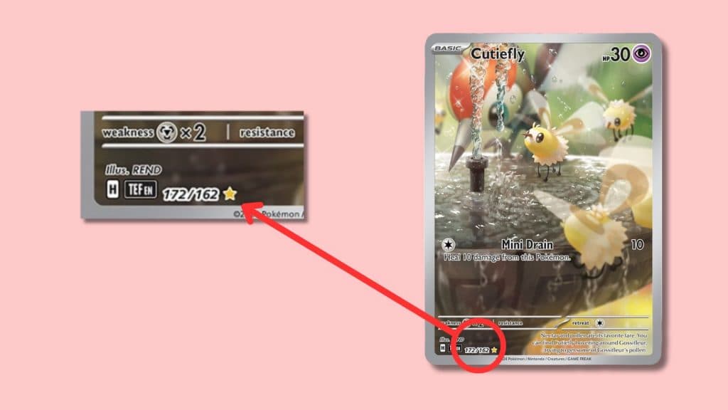 IR Pokemon card example.