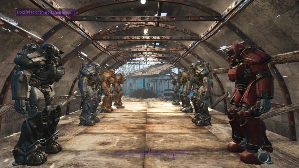 Various Power Armors in Fallout 4