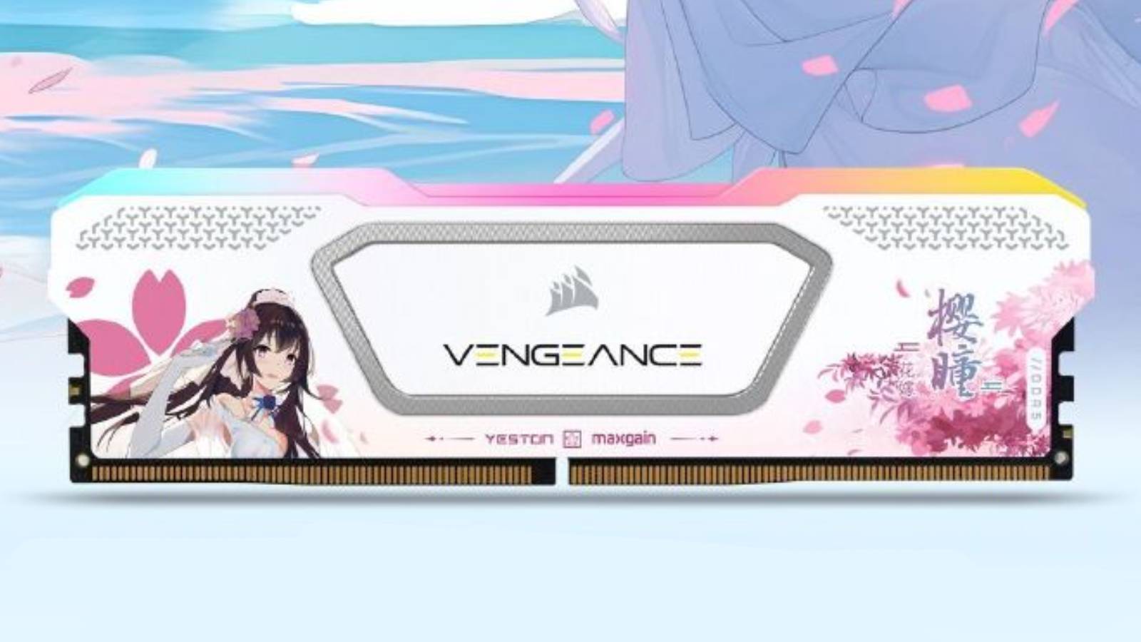 Image of the new Corsair DDR5 memory, in collab with Yeston.