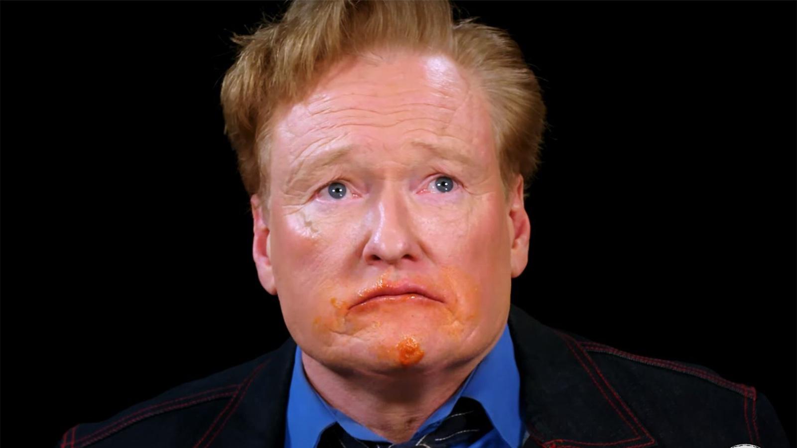 Conan O'Brien in First We Feast's Hot Ones