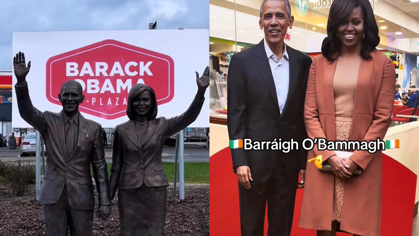 obama-themed gas station in ireland