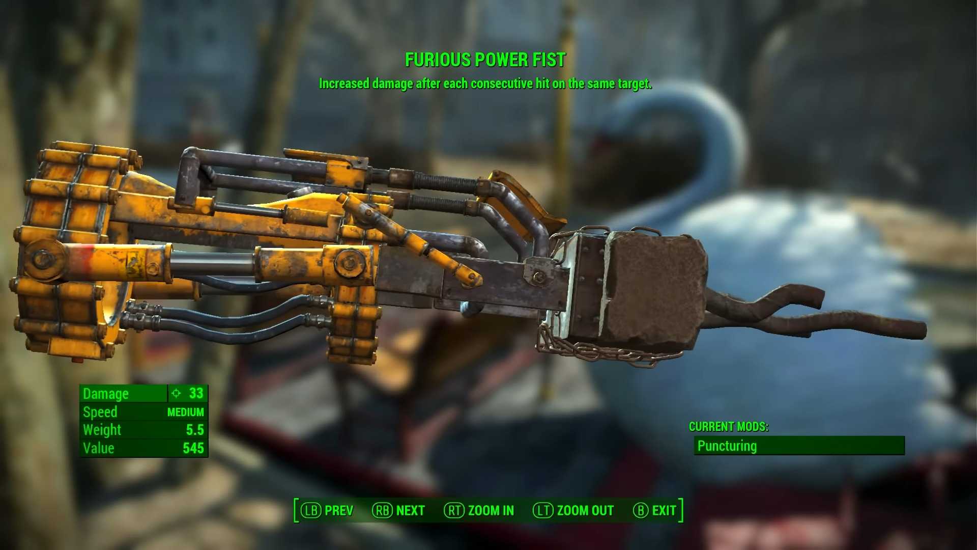 Furious Power Fist in Fallout 4