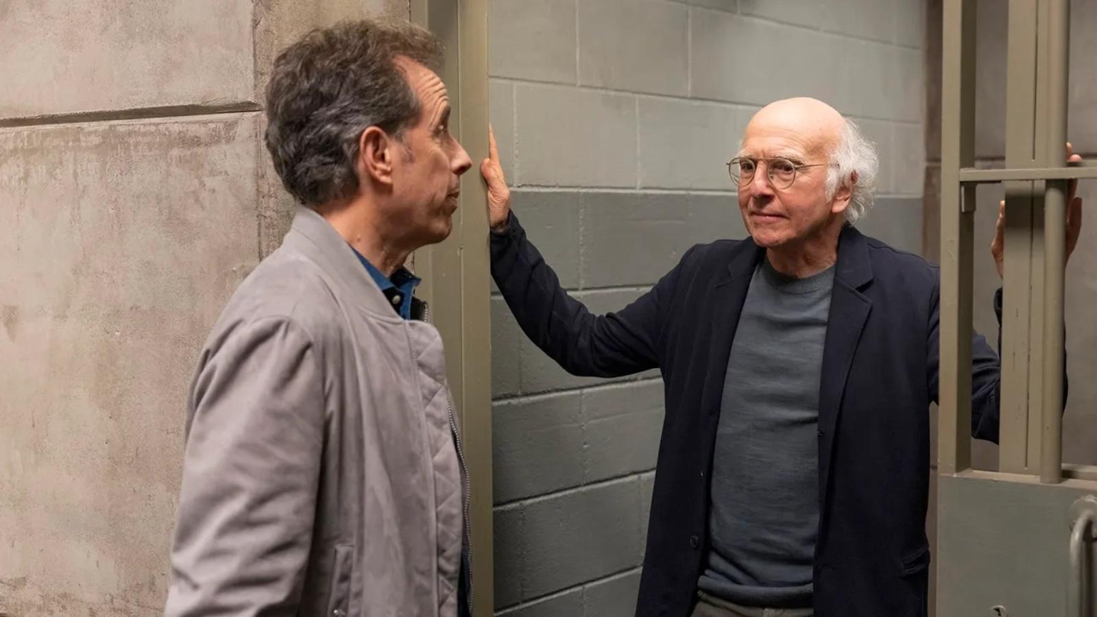 Jerry Seinfeld and Larry David in Curb Your Enthusiasm finale