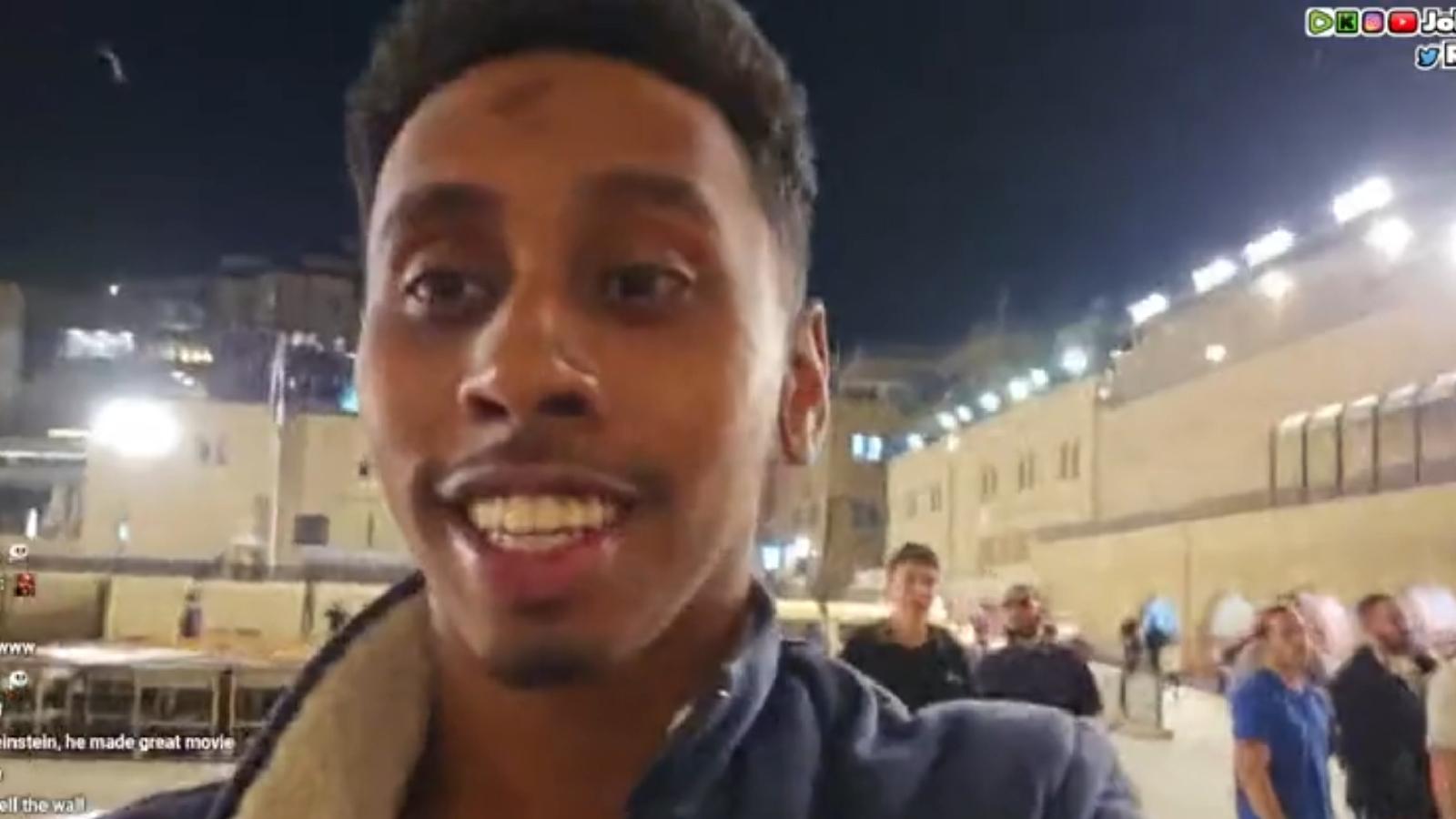 Johnny Somali in Isreal at the western wall