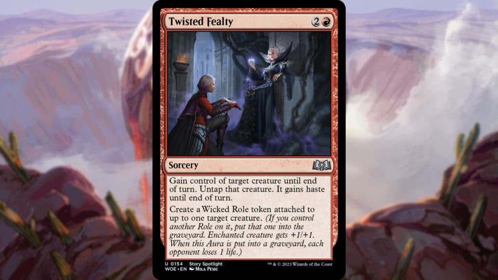MTG Thunder Junction Quick Draw Twisted Fealty