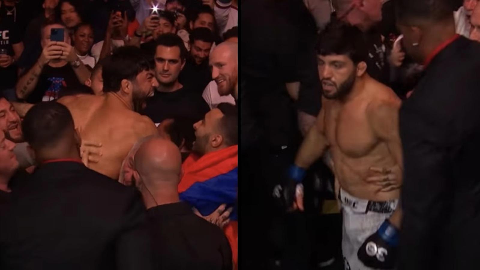 Arman Tsarukyan defeated Charles Oliveira at UFC 300, but his punch on a fan is all anyone’s talking about