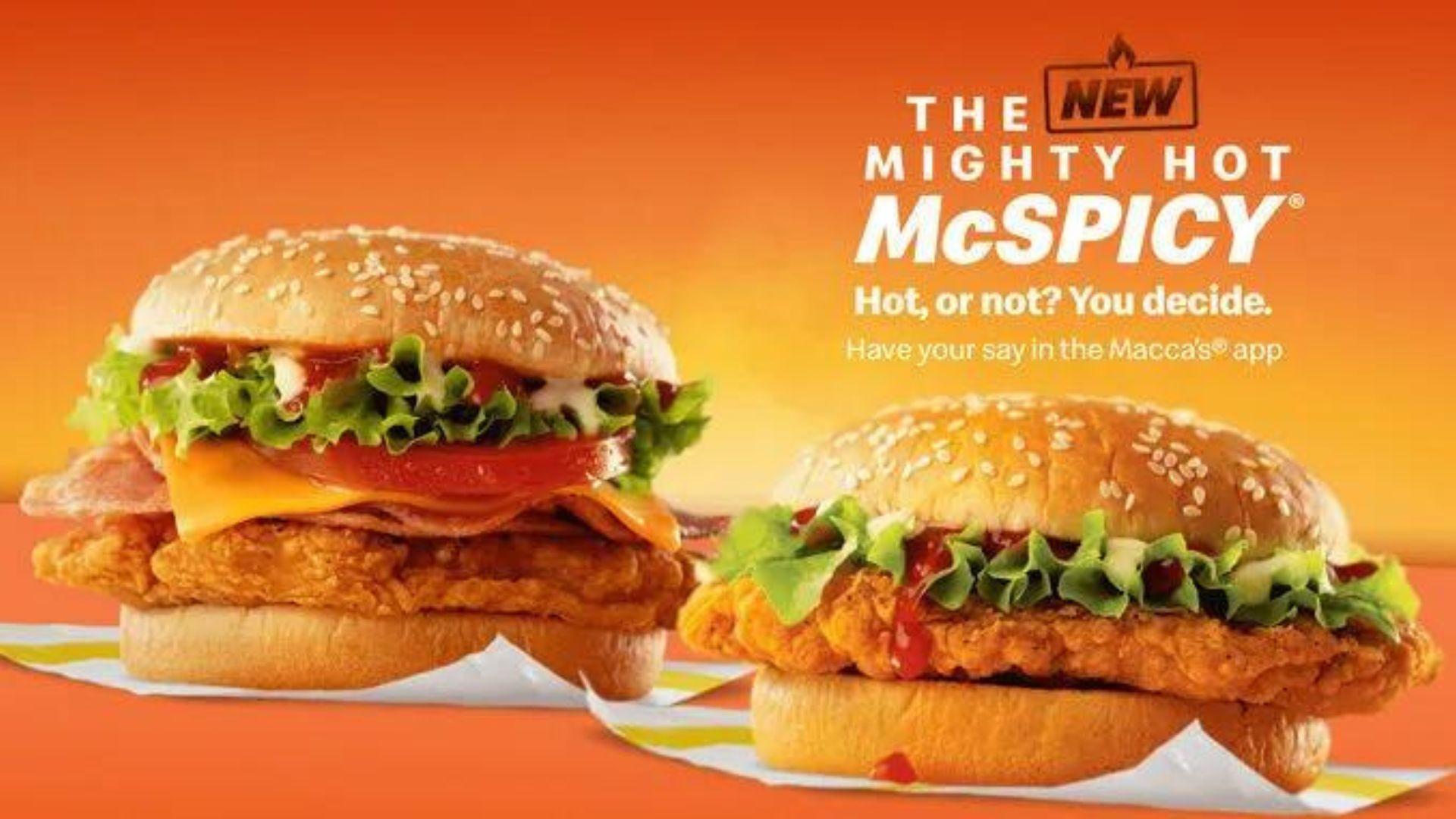 McDonald's new McSpicy range