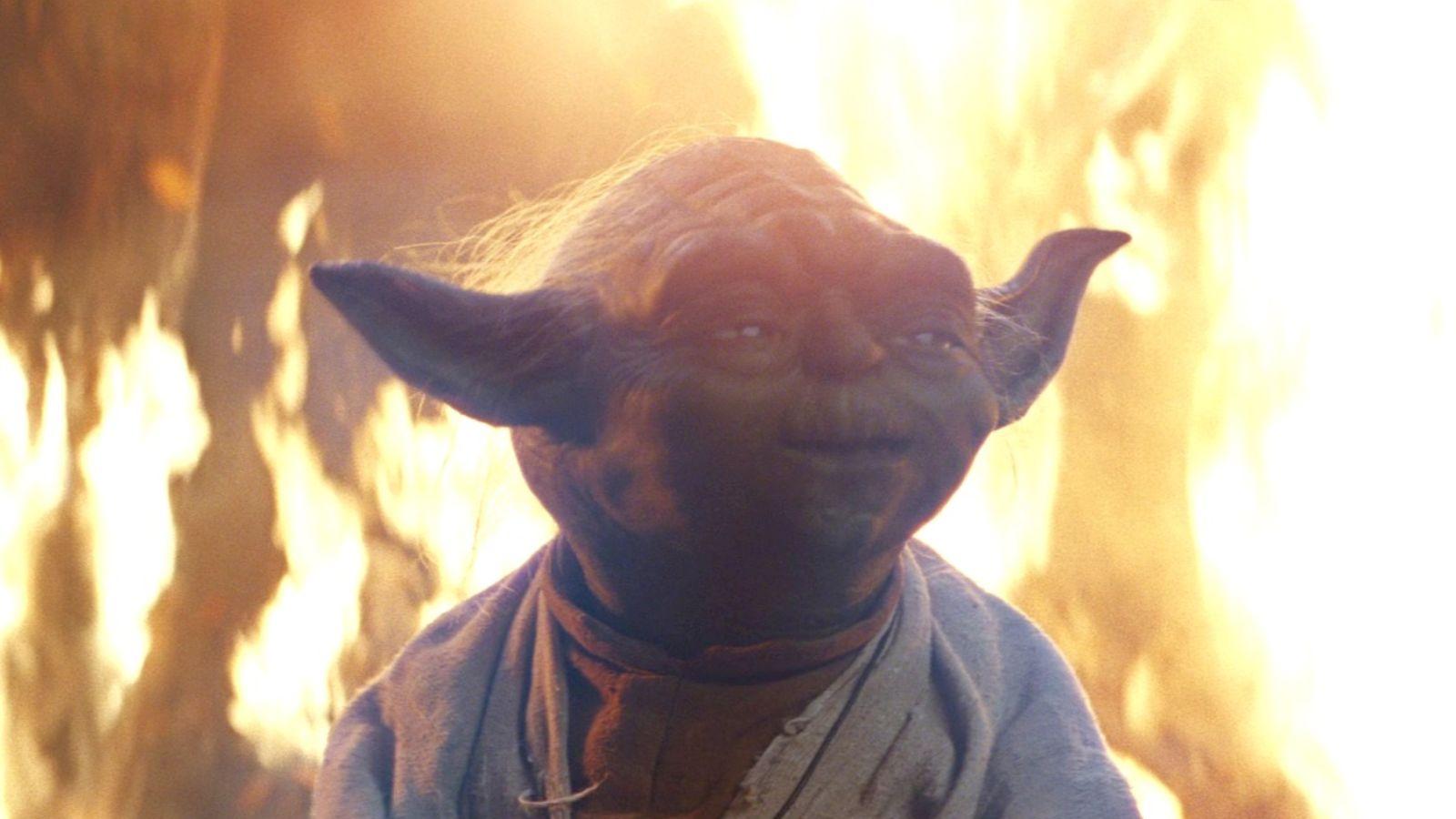 Yoda in The Last Jedi.
