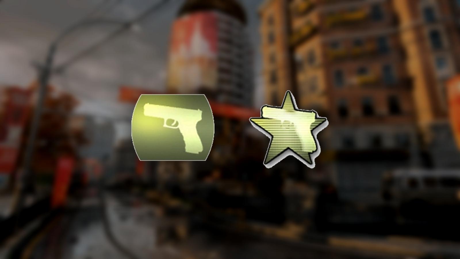 Last Stand perk logo with Moscow map inbackground