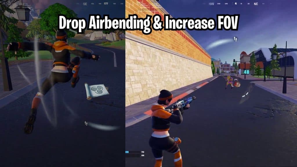 FOV glitch with Airbending in Fortnite