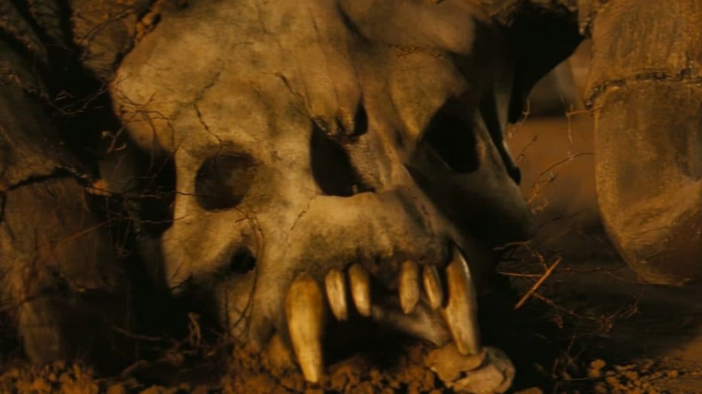The Deathclaw skull in the Fallout finale