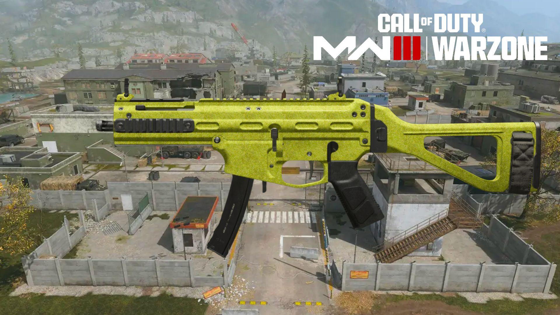 Green and Yellow Striker 9 skin in Warzone